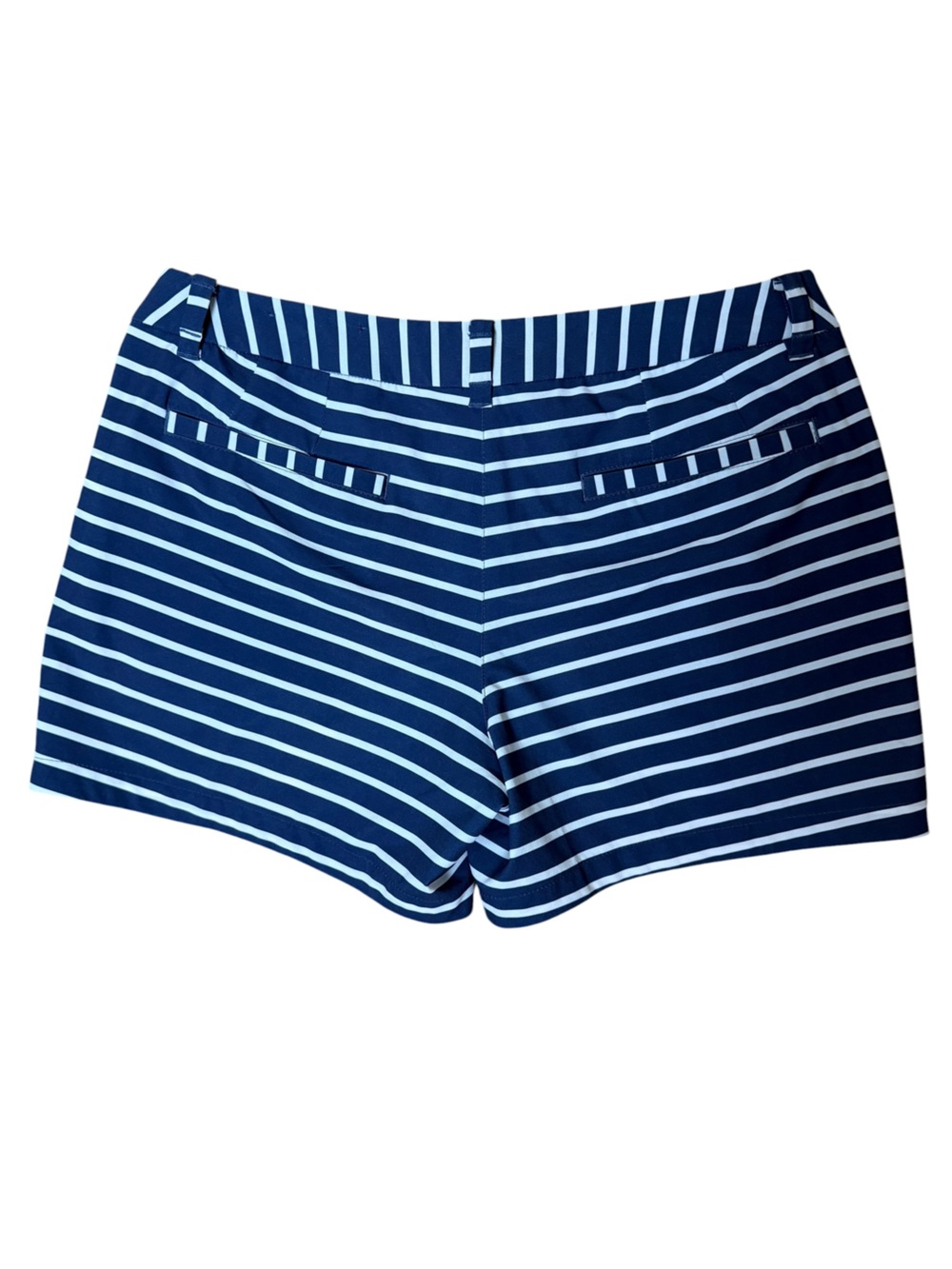 Nike size 8 Navy and White Striped Athletic Shorts - Picture 2 of 6